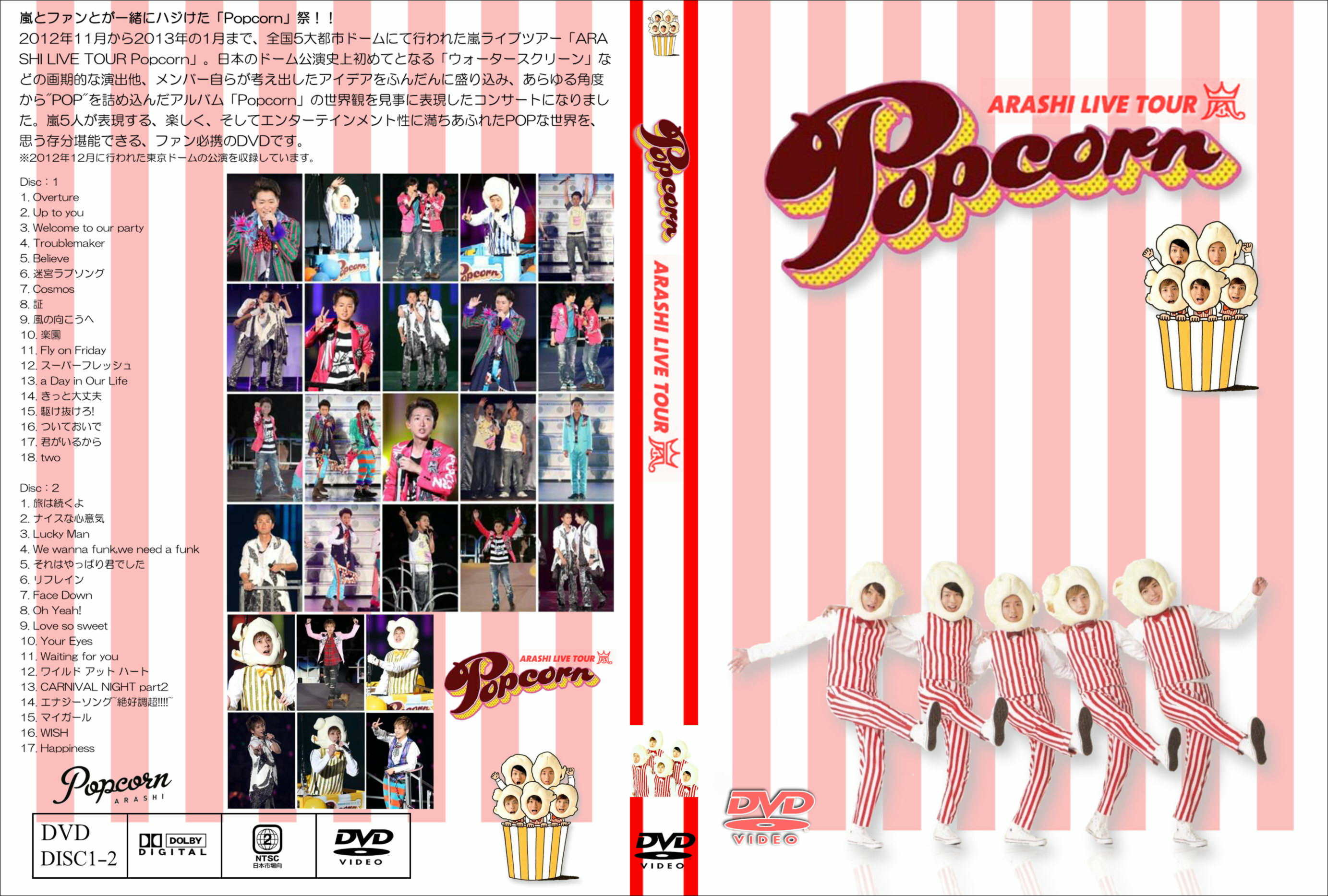 嵐 DVD LIVE TOUR Popcorn 初回プレス仕様 2DVD - DVD/ブルーレイ