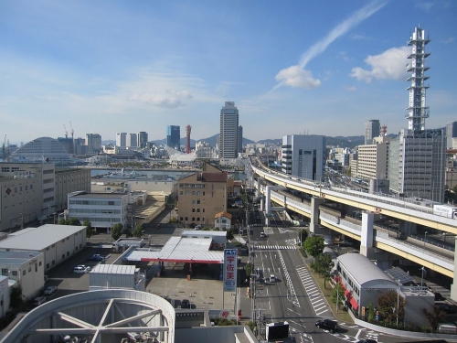 神戸税関庁舎からの景色