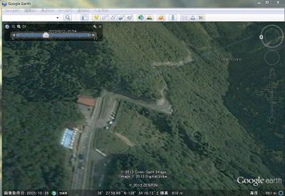 Google Earth GF富山　五箇山トンネル入口