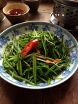 水蓮菜炒め